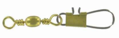 BRASS #3 CRANE INTERLOCK SNAP SWIVEL 4pk