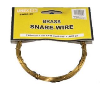 HARE SNARE WIRE -  BRASS 22ga 25ft