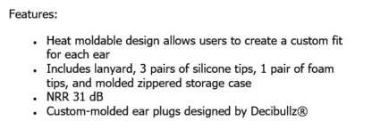 BROWNING MOLDABLE HEARING PROTECTION - Image 3