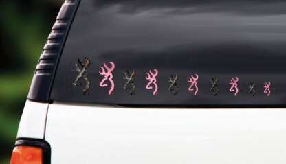 BROWNING BUCKMARK FAMILY MOBU & PINK DECALS