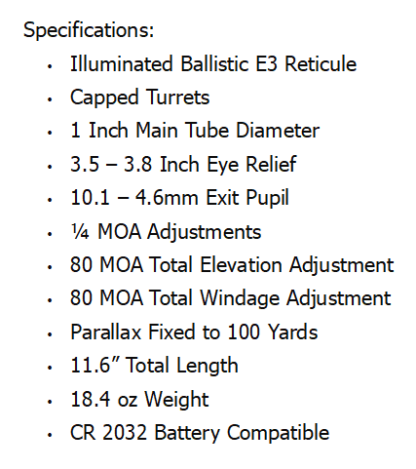 BURRIS FULLFIELD IV 2.5-10x42mm ILLUMINATED BALLISTIC E3 RIFLESCOPE - Image 5