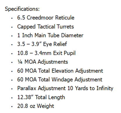 BURRIS FULLFIELD IV 4-16x50mm 6.5 CREEDMOOR SCOPE - Image 5