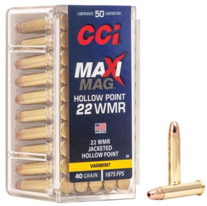 CCI MAXI MAG 22 WMR 40gr JHP 1875fps 50pk