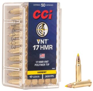 CCI VNT 17HMR 17gr VNT POLYMER TIP 2650fps 50pk