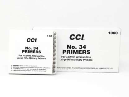 CCI No. 34 PRIMERS FOR 7.62 100pk