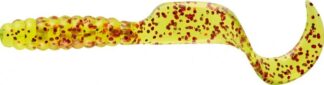 MR TWISTER 4in CHART RED FLAKE GRUB 10pk