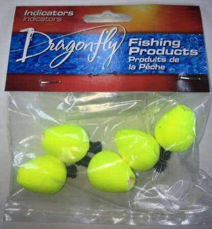 DRAGONFLY 3/4in TAPERED STRIKE INDICATOR  CHARTREUSE