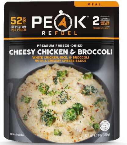 CHEESY CHICKEN & BROCCOLI  FREEZE DRIED FOOD