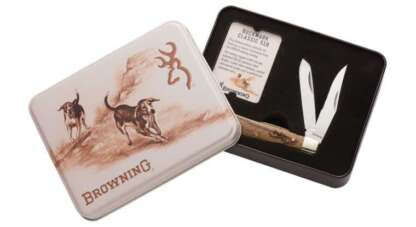 BROWNING BUCKMARK CLASSIC 518 KNIFE GIFT TIN