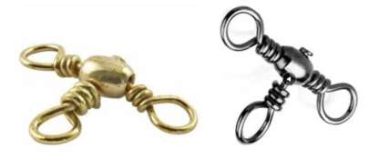 BRASS OR NKL 4/0 CROSSLINE SWIVELS 2pk