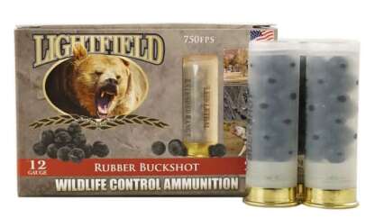 LIGHTFIELD 12ga 2.75in RUBBER BUCKSHOT 750fps 5pk