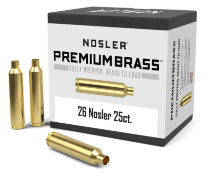 NOSLER 26 NOSLER UNPRIMED BRASS 25pk