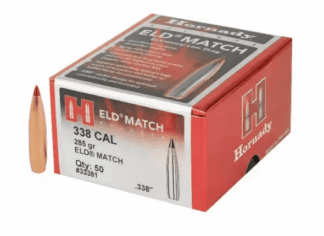 HORNADY ELD MATCH 338 cal .338in 285gr 50pk