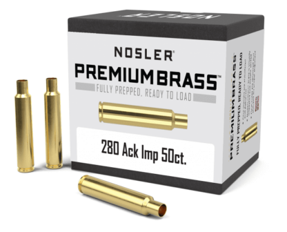 NOSLER 280 ACKLEY IMPROVED UNPRIMED BRASS 50pk