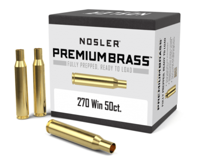 NOSLER 270 WINCHESTER UNPRIMED BRASS 50pk