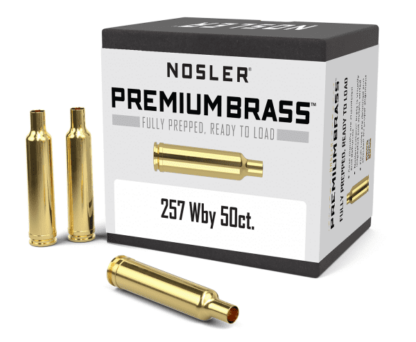 NOSLER 257 WEATHERBY UNPRIMED BRASS 50pk