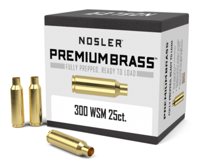 NOSLER 300 WSM UNPRIMED BRASS 25pk