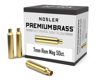 NOSLER 7mm REM MAG UNPRIMED BRASS 50pk