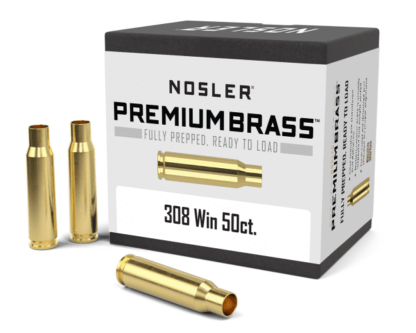 NOSLER .308 WIN UNPRIMED BRASS 50pk