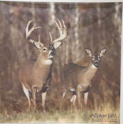 DOE & BUCK ARCHERY TARGET COVERS - APPROX 46.5 x 46.5