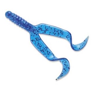 MR TWISTER  4in BLUE SAPPHIRE DOUBLE TAIL