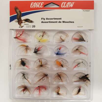 EAGLE CLAW FLY ASSORTMENT 20PK