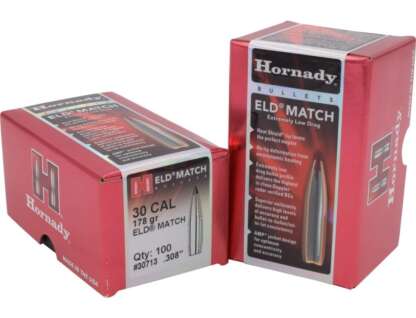 HORNADY ELD MATCH 30CAL .308in 178gr 100pk