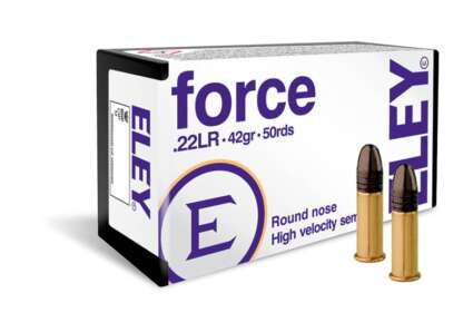 ELEY FORCE 22 LR HV SEMI AUTO 42gr LRN 1250fps 50pk