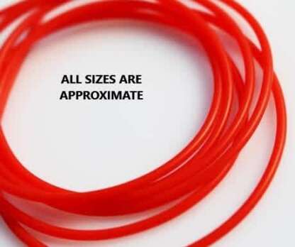 FL ORANGE RUBBER TUBING 3/8in (.396 od  .255 id) SOLD BY THE FOOT