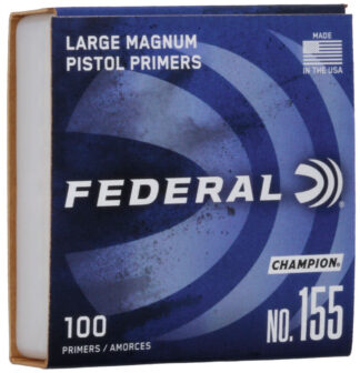 FEDERAL No. 155 MAGNUM LARGE PISTOL PRIMERS 100pk