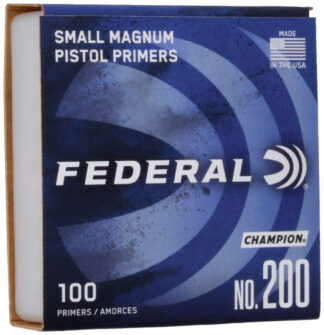 FEDERAL No. 200 MAGNUM SMALL PISTOL PRIMERS 100pk
