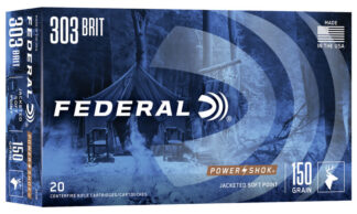 FEDERAL POWER-SHOK 303 BRITISH 150gr SP 2690fps 20pk
