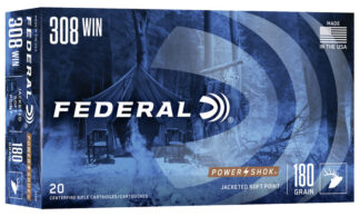 FEDERAL POWER-SHOK 308 WIN 180gr JSP 2570fps 20pk