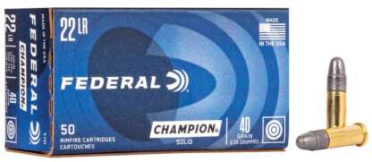 FEDERAL 510 CHAMPION 22LR 40gr LRN 1240fps 50pk