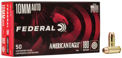 FEDERAL AE 10mm AUTO 180gr FMJ FN 1030fps 50pk