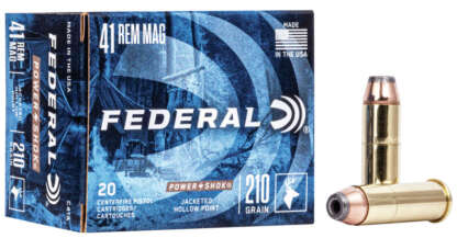 FEDERAL POWER-SHOK 41 REM MAG 210gr JHP 1230fps 20pk