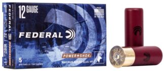 FEDERAL POWER-SHOK 12ga 2.75in 1oz 438gr RIFLED SLUG HOLLOW POINT 1610fps 5pk