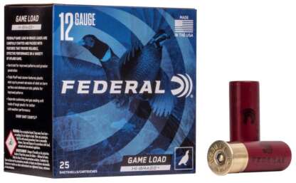 FEDERAL GAME LOAD 12ga #4 2.75in 1.25oz HI-BRASS 1330fps 25pk