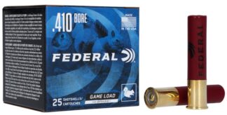 FEDERAL GAME LOAD .410ga #6 2.5in 1/2oz HI-BRASS 1200fps 25pk