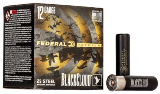 FEDERAL BLACK CLOUD 12ga #4 3.5in 1.5oz STEEL 1500fps 25pk