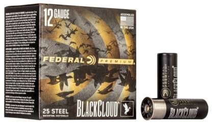 FEDERAL BLACK CLOUD 12ga #2 3in 1.25oz STEEL 1450fps 25pk