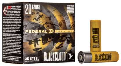 FEDERAL BLACK CLOUD 20ga #4 3in 1oz STEEL 1350fps 25pk