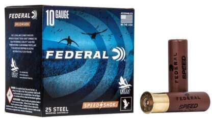 FEDERAL SPEED-SHOK 10ga #2 3.5in 1.5oz STEEL 1450fps 25pk