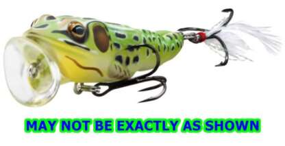 FROG KOPPERS 2 1/2in, 1/4oz FL GREEN/YELLOW POPPER