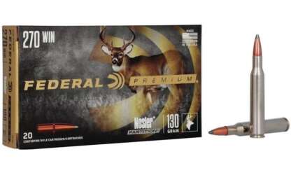 FEDERAL PREMIUM 270 WIN 130gr PARTITION 3060fps 20pk