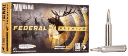 FEDERAL PREMIUM VITAL-SHOK 7MM REM MAG 160gr TROPHY BONDED 2900fps 20pk