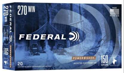 FEDERAL POWER-SHOK 270 WIN 150gr SPRN 2830fps 20pk