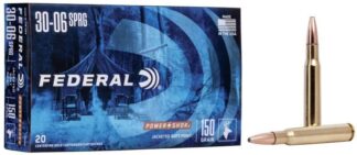FEDERAL POWER-SHOK 30-06 SPRG 150gr JSP 2910fps 20pk