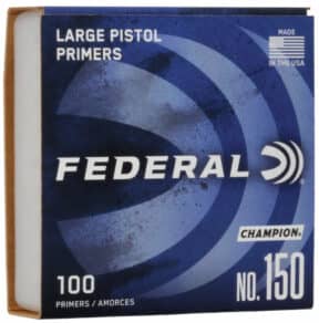 FEDERAL No. 150 LARGE PISTOL PRIMERS 100pk