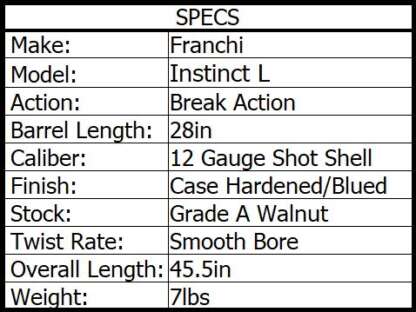 FRANCHI INSTINCT L 12ga 28in 2rnd - Image 2